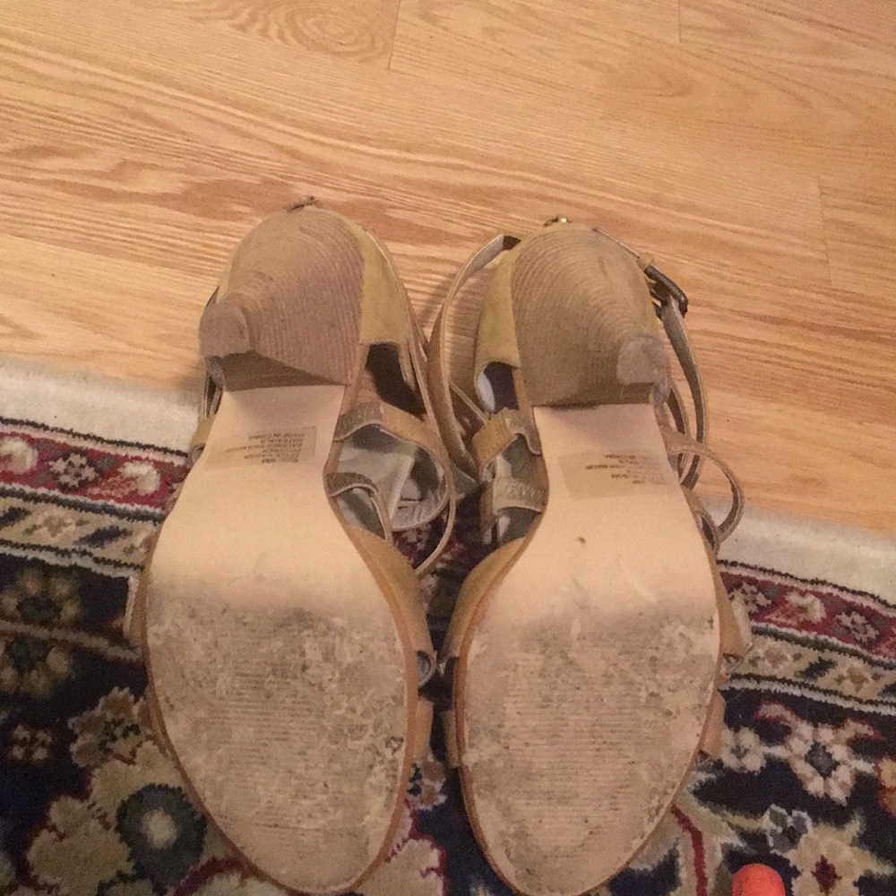 Strappy Camel beige Fall Sandals/booties - Picture 4 of 6